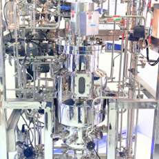 GMP fermenter with CIP/SIP ports, UL-rated panel, jacketed vessel